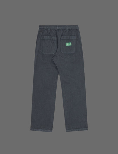 Lucien Herringbone Trousers - Sort