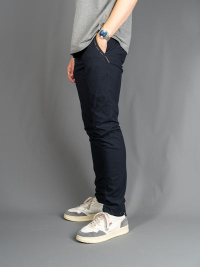 Giove Slim Fit Flannel Stretch Pants - Blå