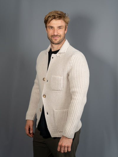 Wool Cardigan - Sand