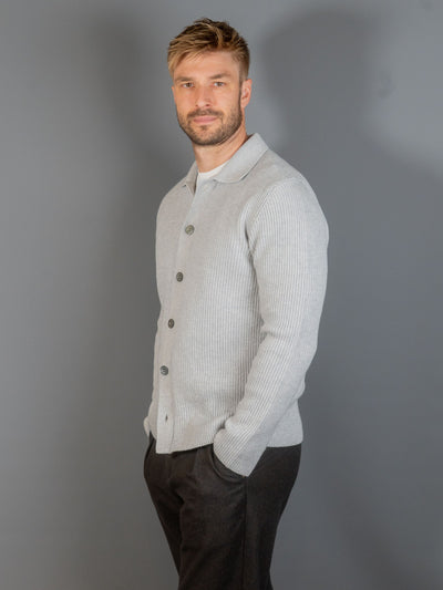 Cardigan Cashmere - Lysegrå