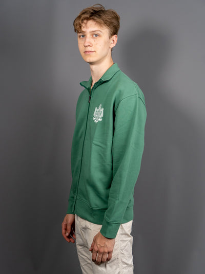 Maison Kitsuné Crest Zip-up Sweatshirt - Grøn