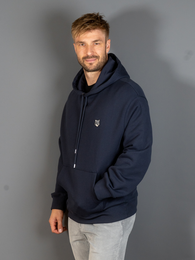 Fox Head Patch Comfort Hoodie - Navy
