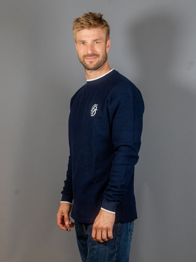 Le T-shirt Waffle – Navy