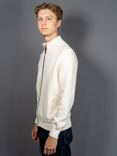 Cotton Full Zip Jacket - Hvid