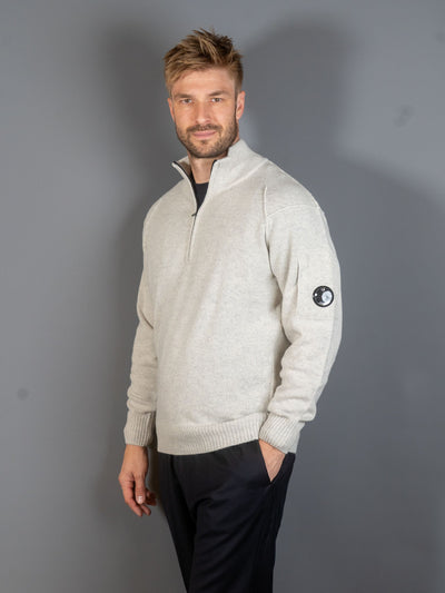 Knitwear Polo Collar Lambswool GRS - Grå