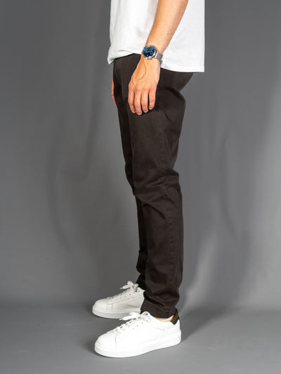 Cotton Stretch Slim fit Pants - Brun