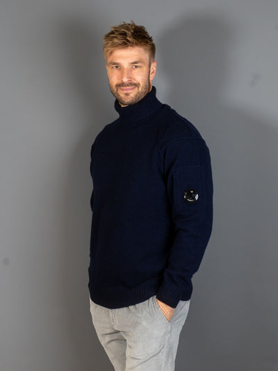 Knitwear Turtleneck Lambswool GRS - Navy