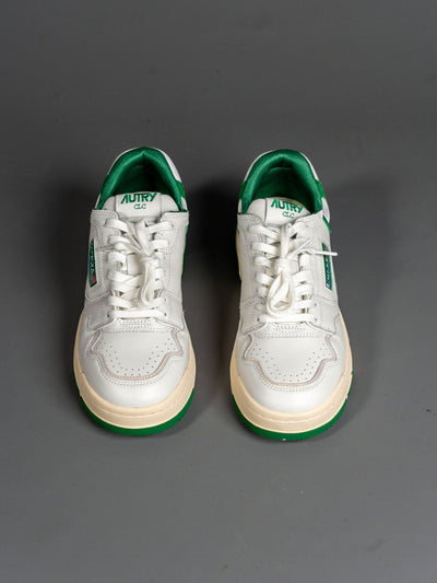 Rookie Low Sneaker Leather - Hvid/Grøn