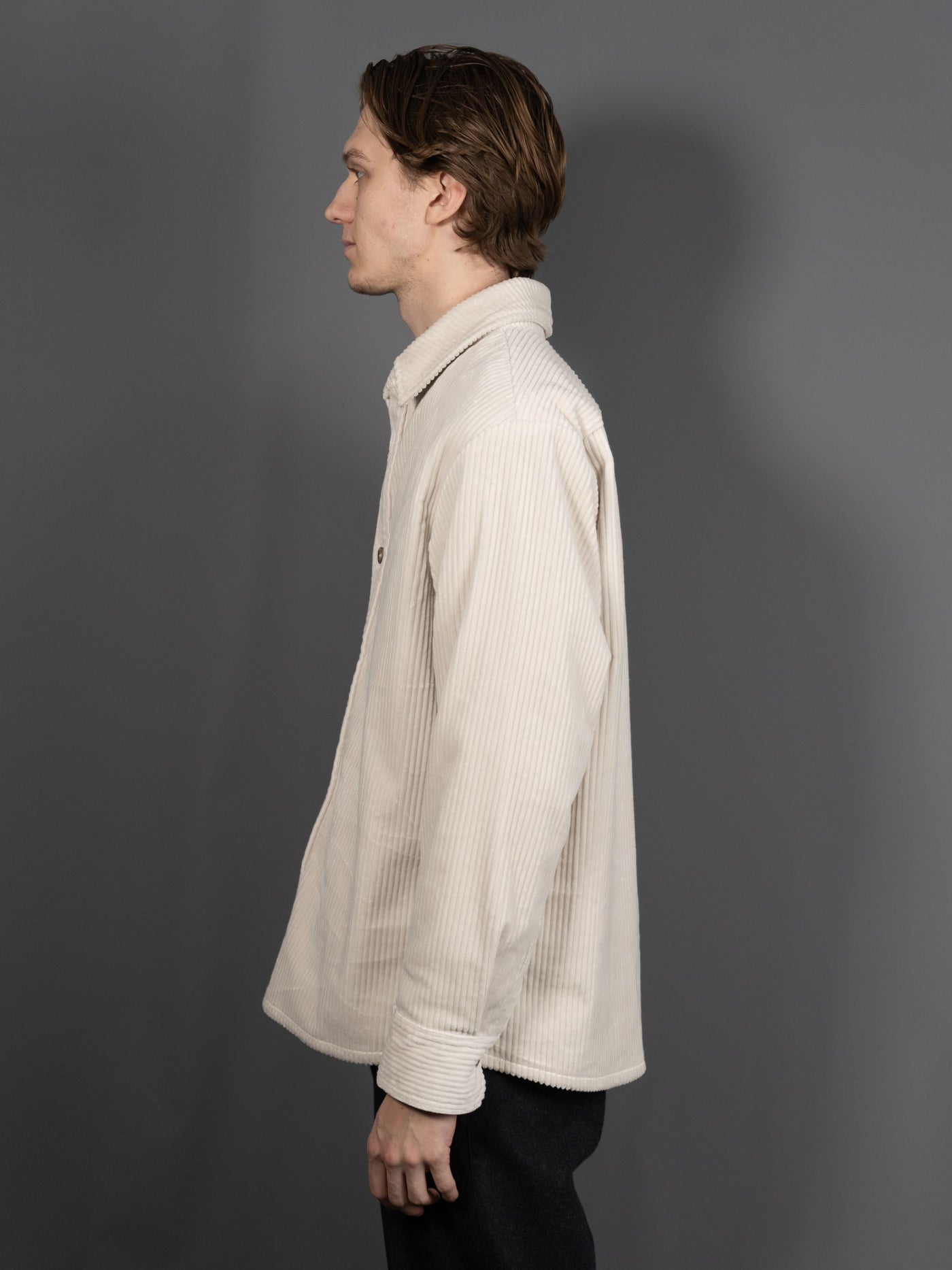 Overshirt Boris Corduroy - Hvid