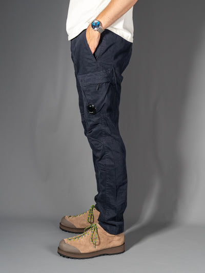 Stretch Sateen Ergonomic Lens Cargo Pants - Navy