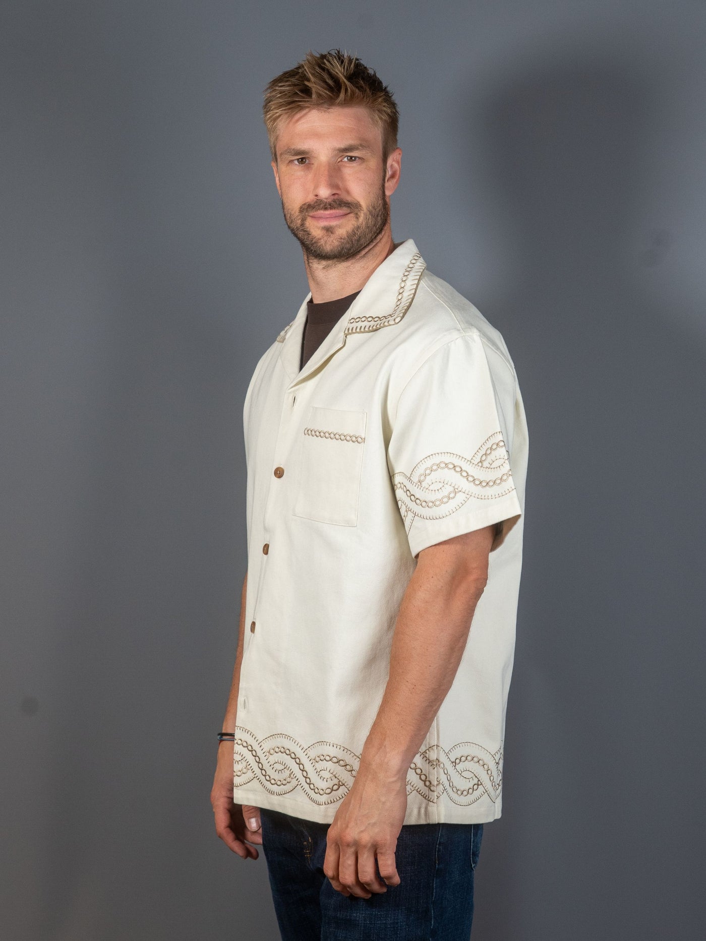 La Chemise Brodée Tresses – Off White