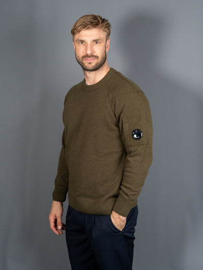 Lambswool GRS Crew Neck Knit - Grøn