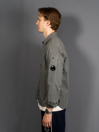 Organic Gabardine Lens Shirt - Grå