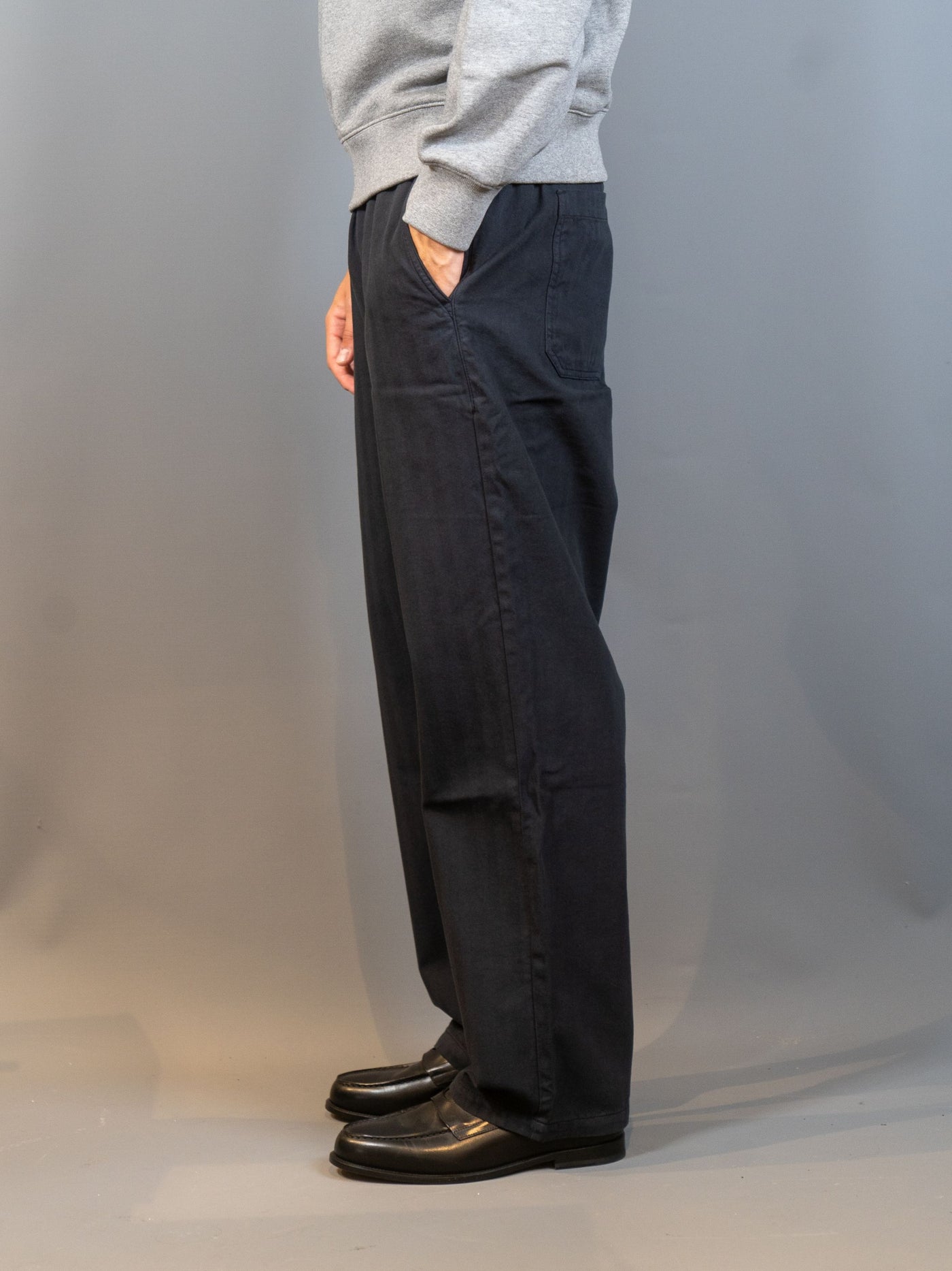 Lucien Herringbone Trousers - Sort