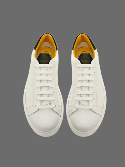 Lowtop Leather Sneaker - Hvid/Grøn