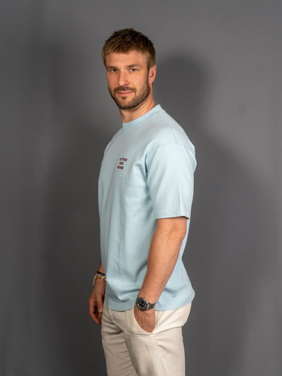 Le T-Shirt Slogan - Lyseblå