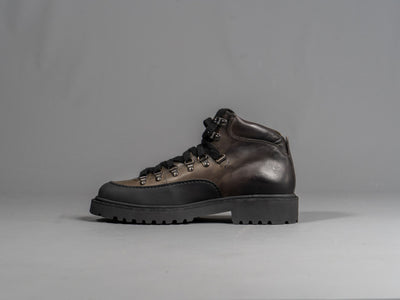 Ankle Leather Boot - Grå