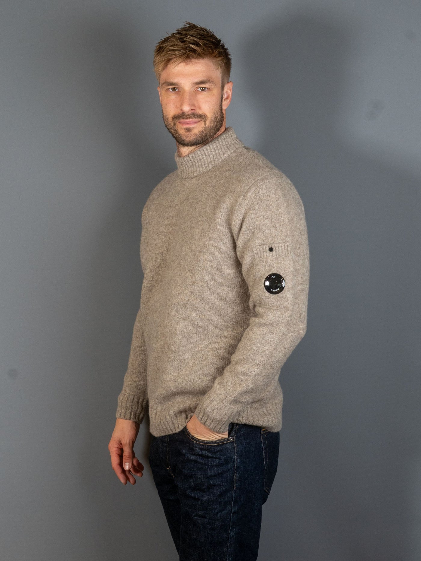Knitwear Turtleneck Merino Extrafine - Khaki