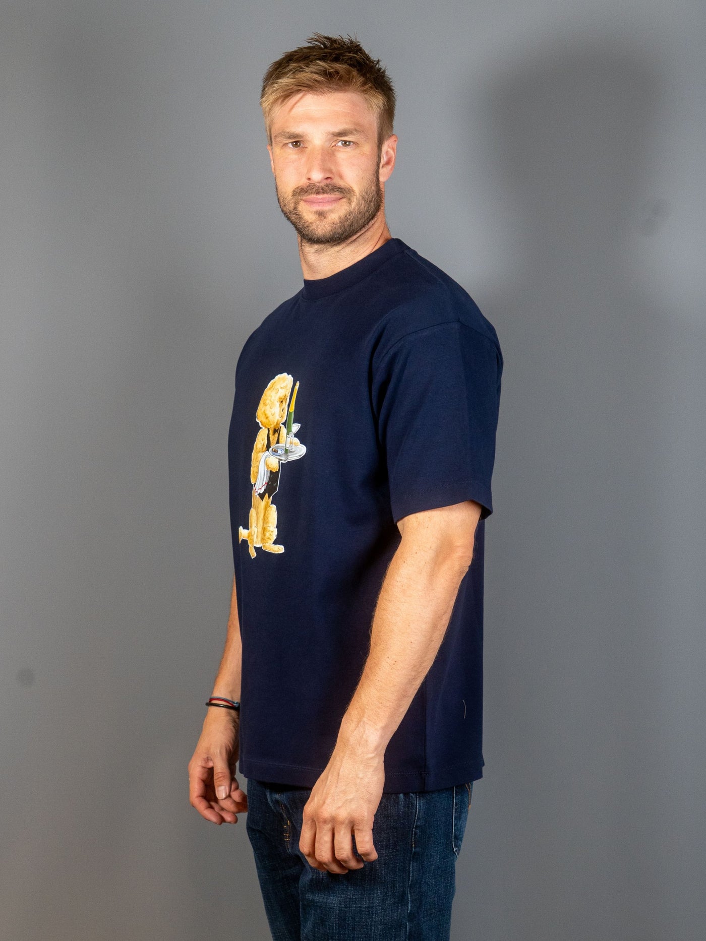 Le T-shirt Poodle – Navy