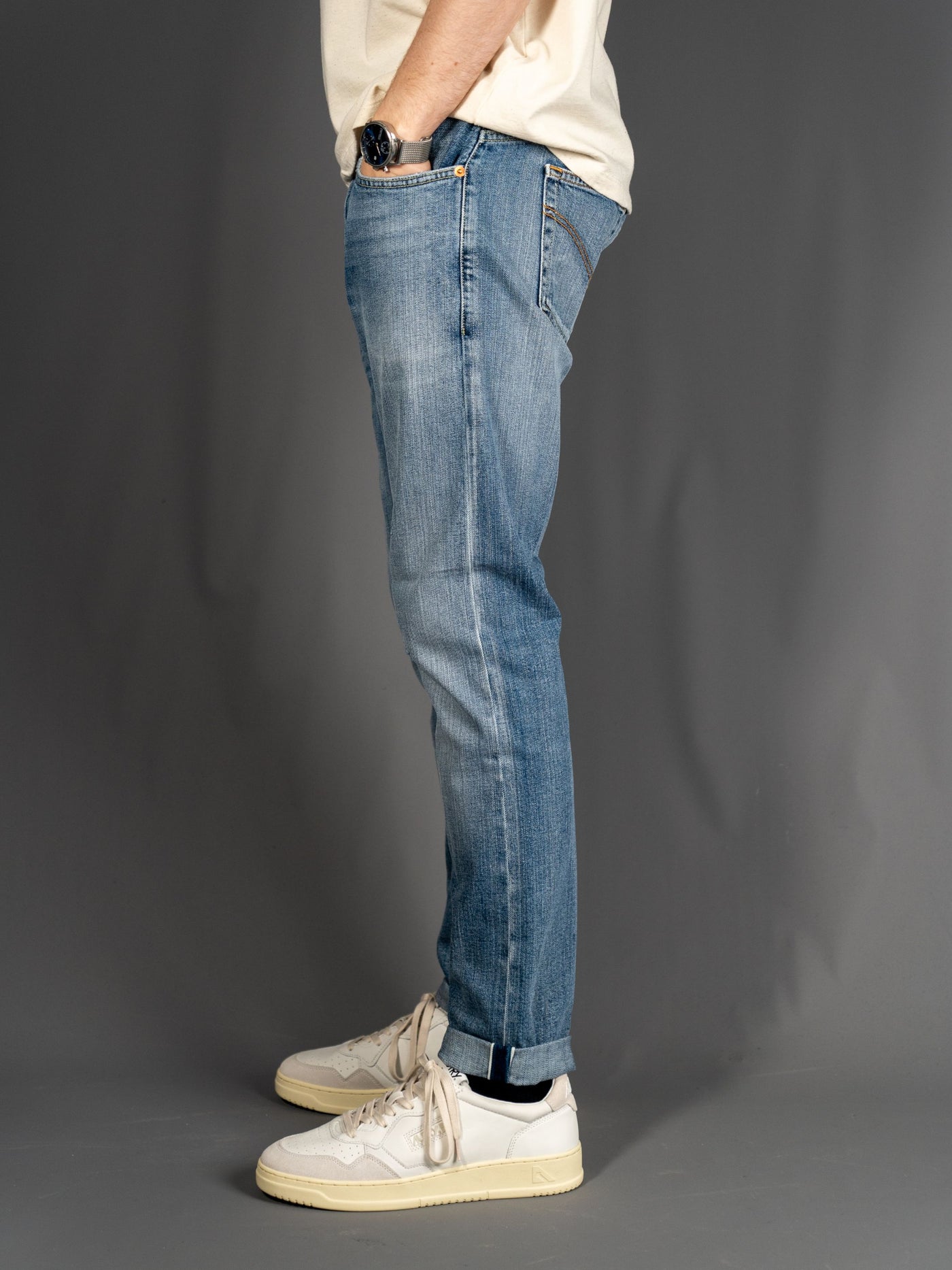 Travis Slim Fit Japanese Jeans - Blå