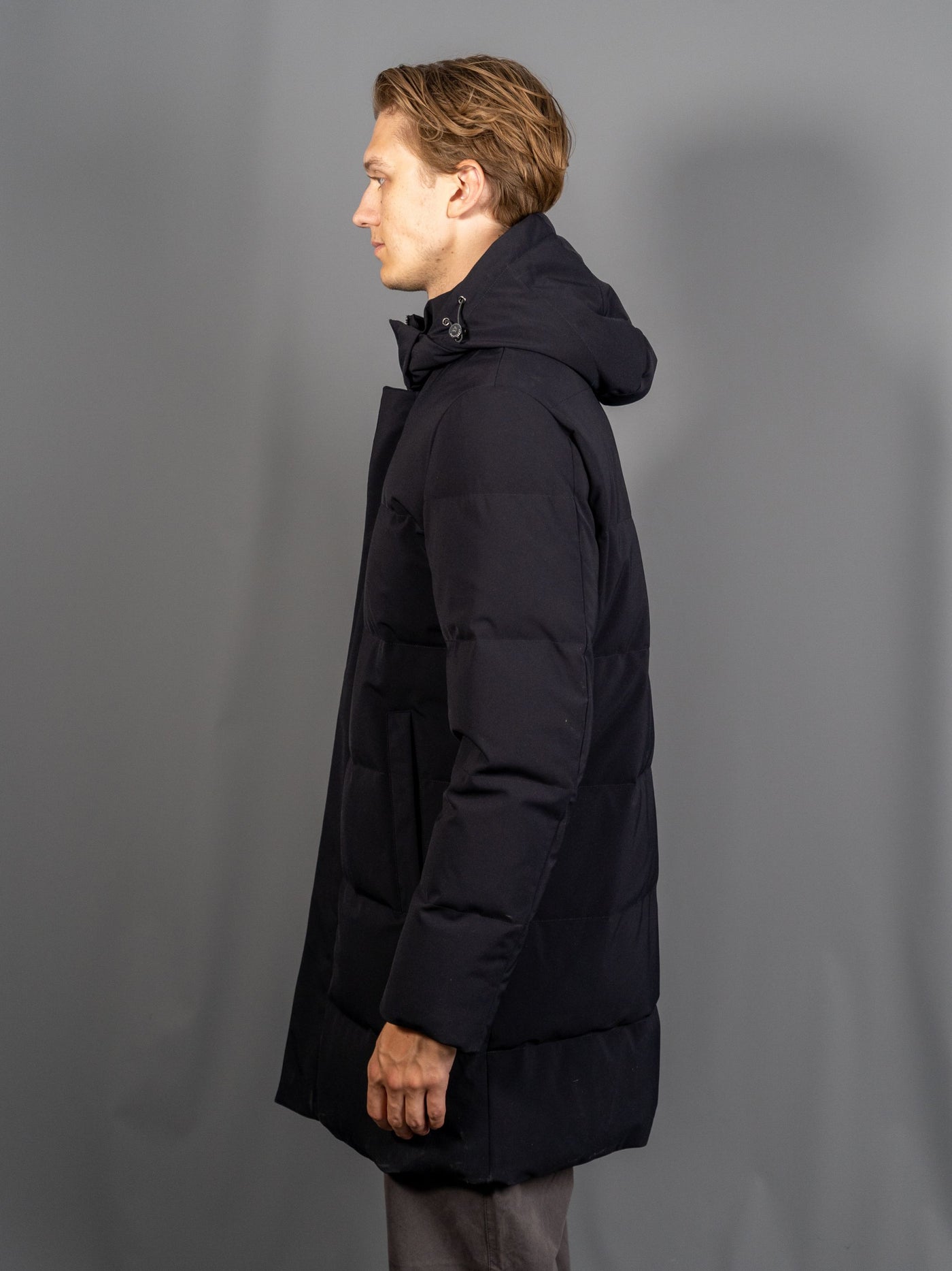 Down Coat - Navy