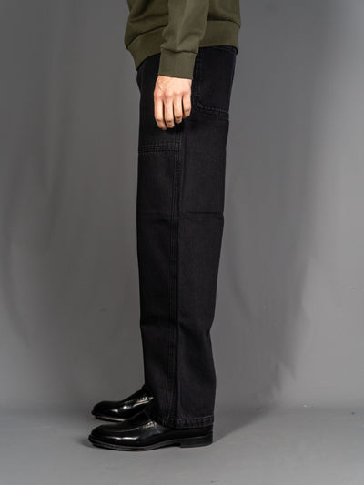 Twill Patch Trousers - Sort