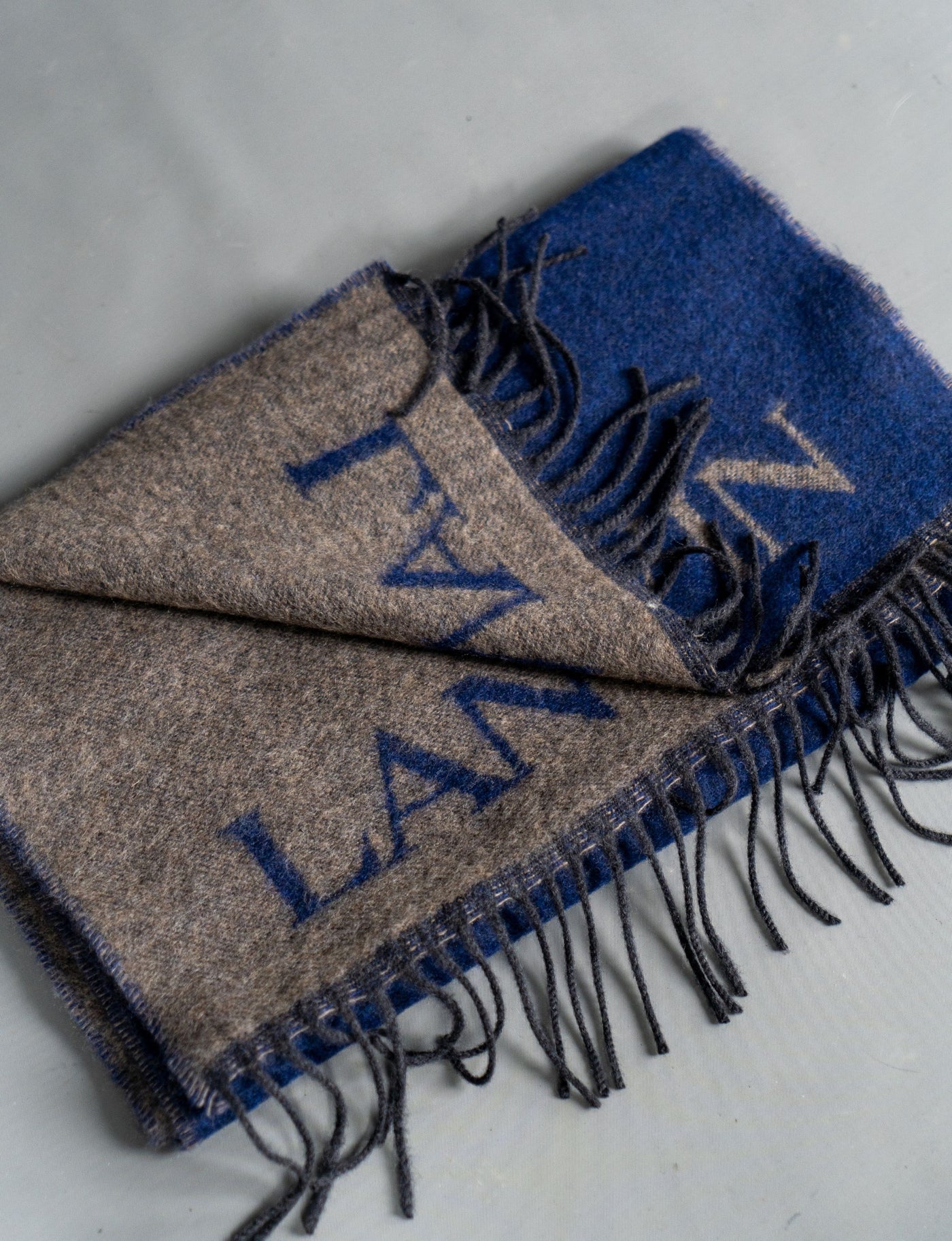 Cashmere Wool Scarf - Blå