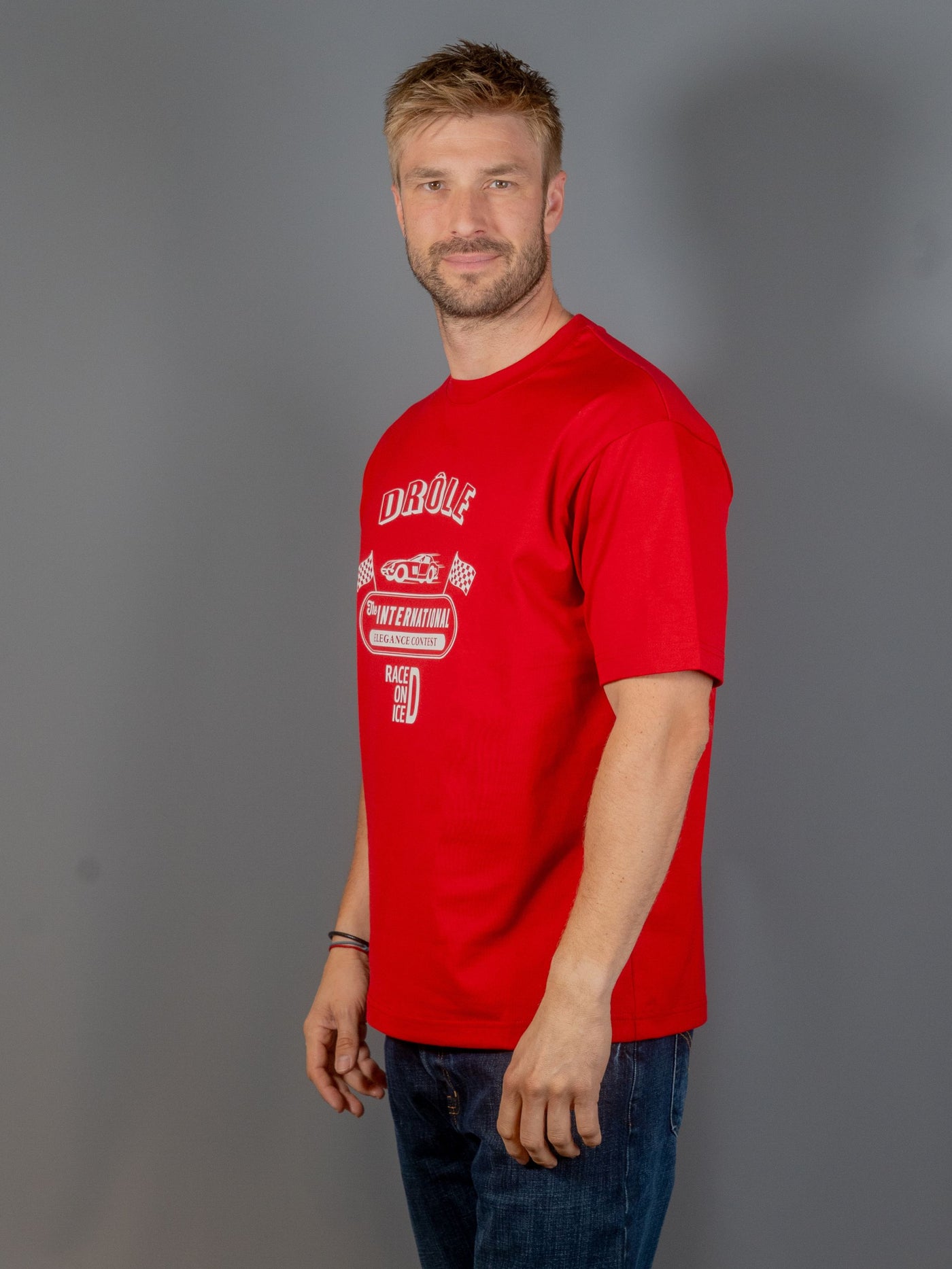 Le T-shirt Race On Ice - Rød