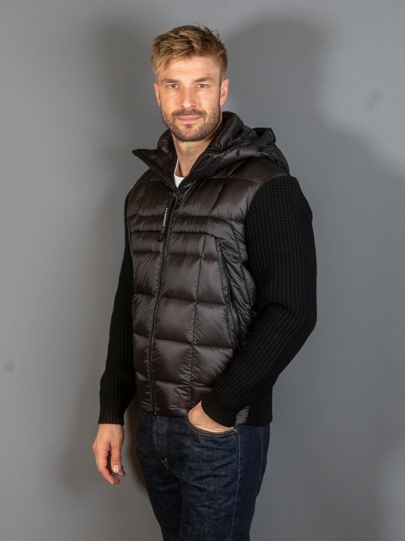 Knitwear Jacket Merino Wool Extrafine - Sort