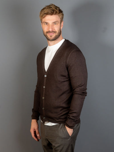 Vintage Wool Cardigan - Brun