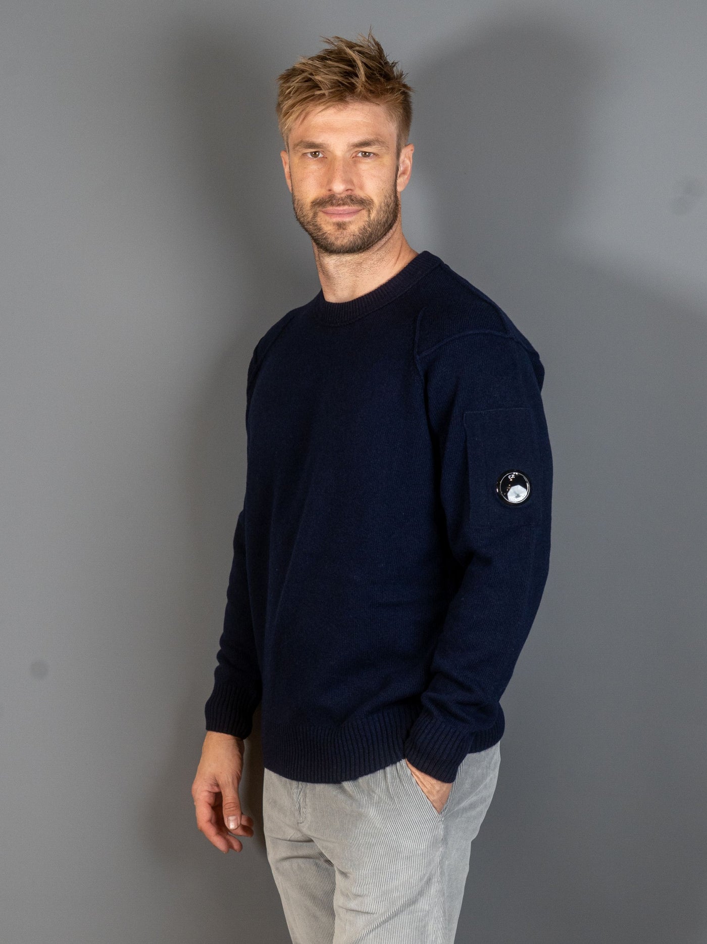 Knitwear Crewneck Lambswool GRS - Navy