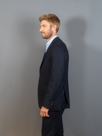 Flannel Suit - Navy