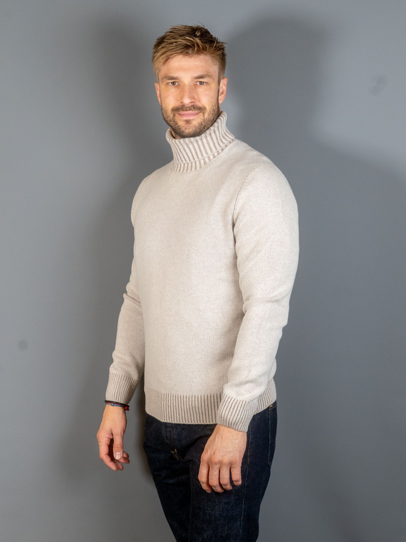 Turtleneck Wool Cashmere - Sand