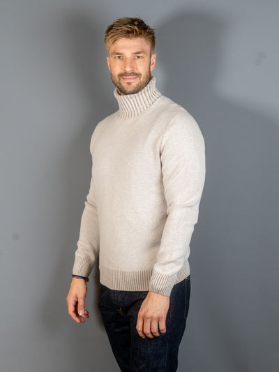 Turtleneck Wool Cashmere - Sand