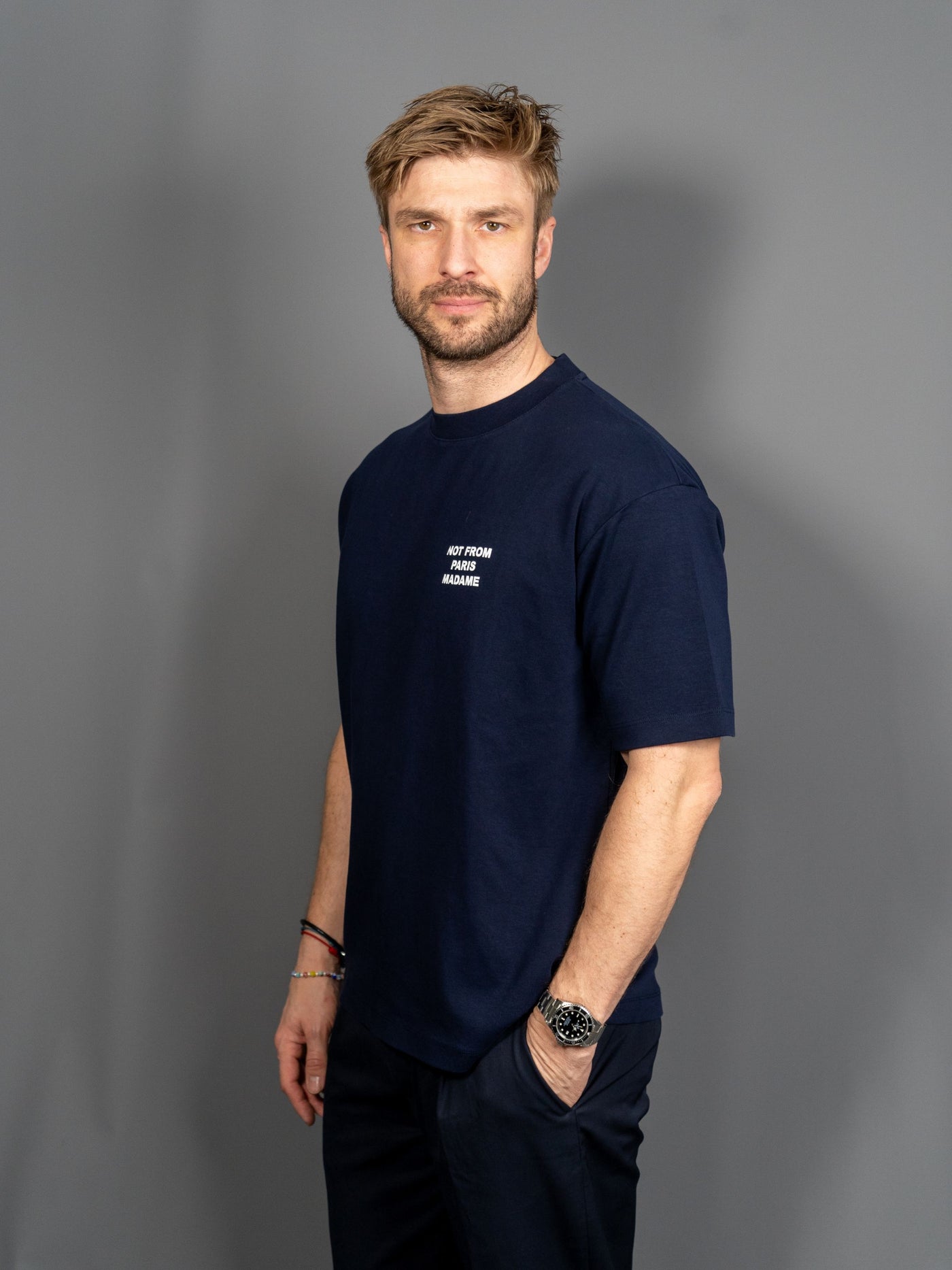 Le T-Shirt Slogan - Navy