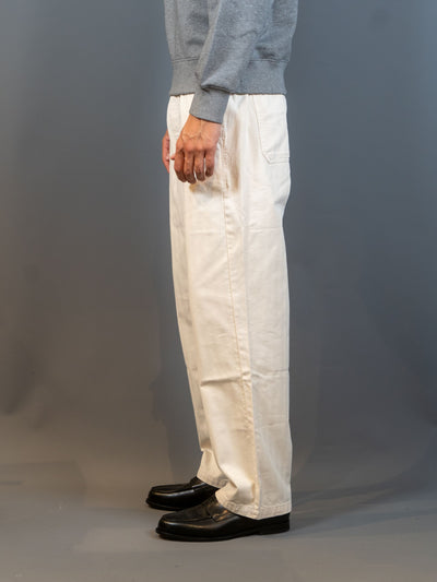 Lucien Herringbone Trousers - Off White