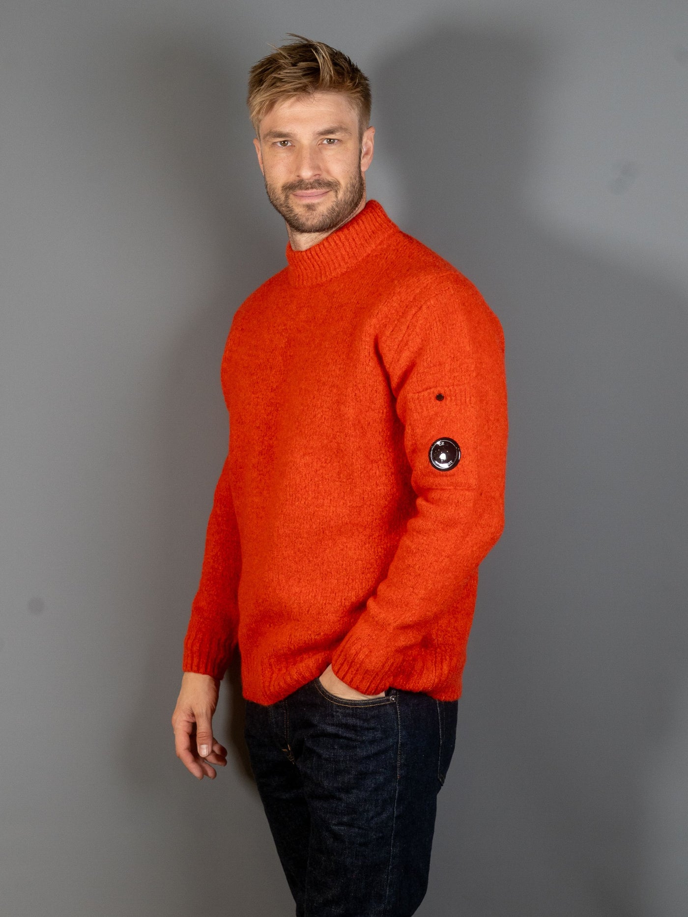 Knitwear Turtleneck Merino Extrafine - Orange