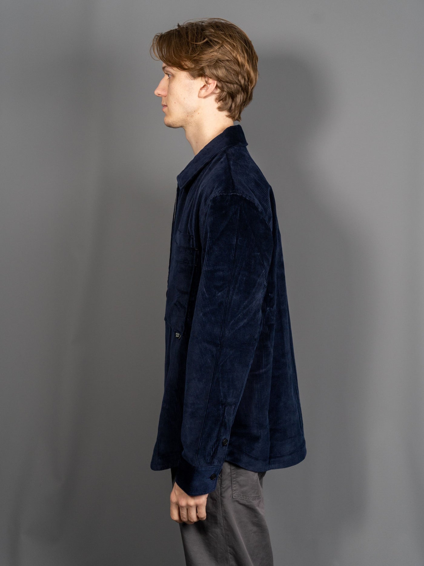 Zipped Overshirt - Navy