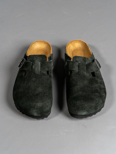 Boston Soft Footbed Suede Leather - Sort