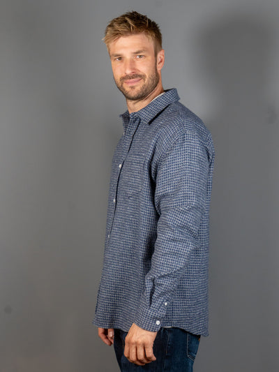 Cotton Mouline Shirt - Blå