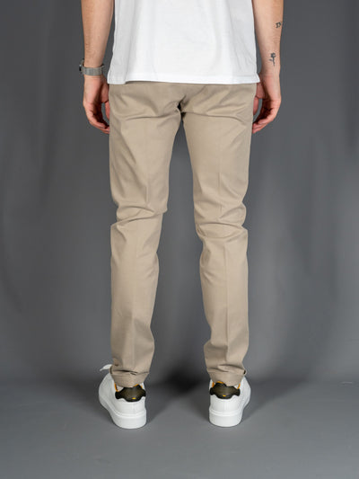 Cotton Stretch Slim fit Pants - Sand