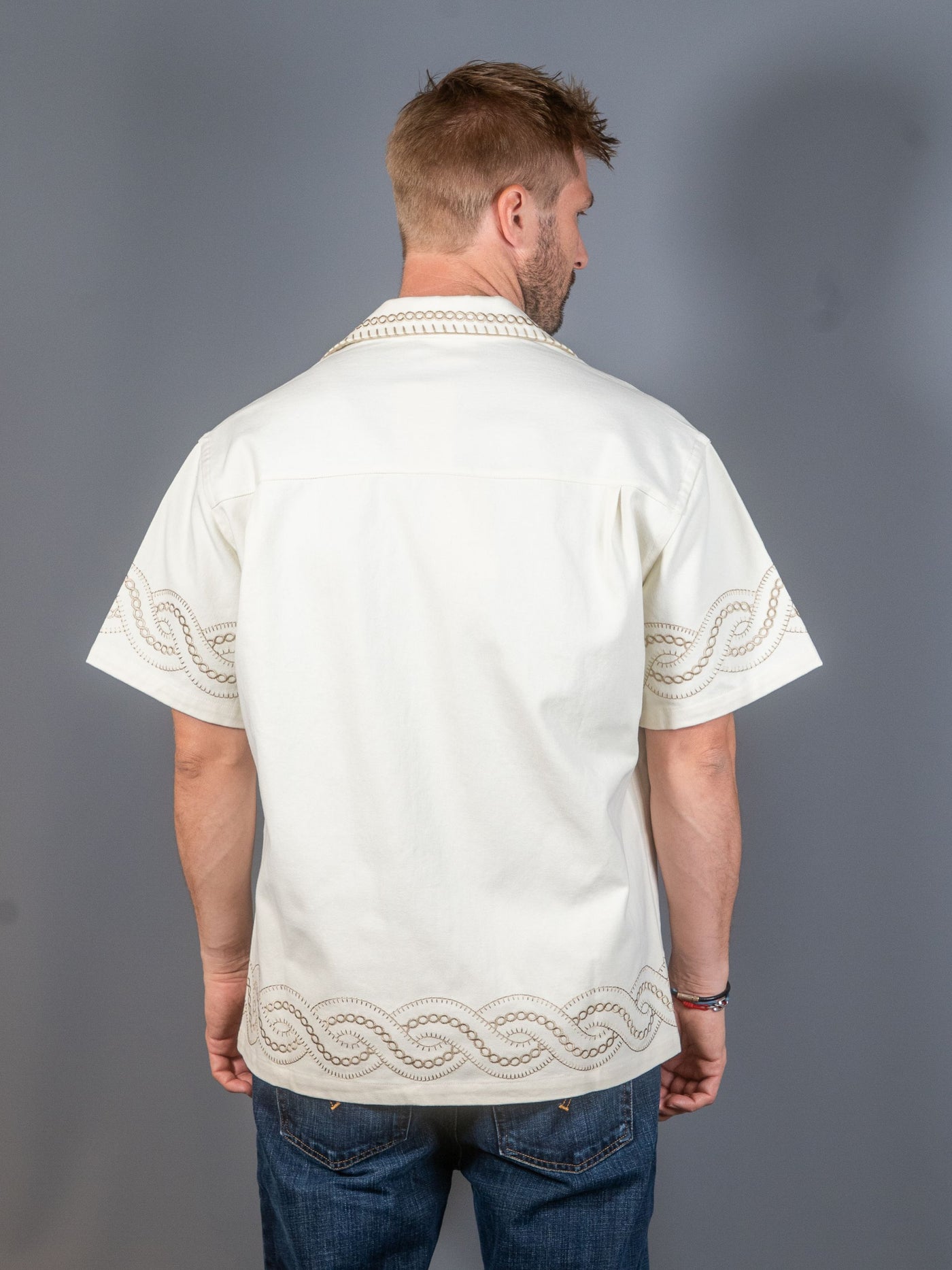 La Chemise Brodée Tresses – Off White