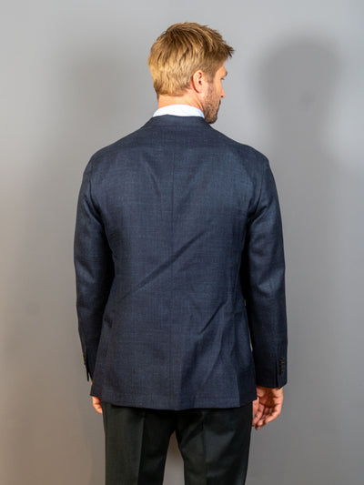 K Jacket Wool Silk - Navy