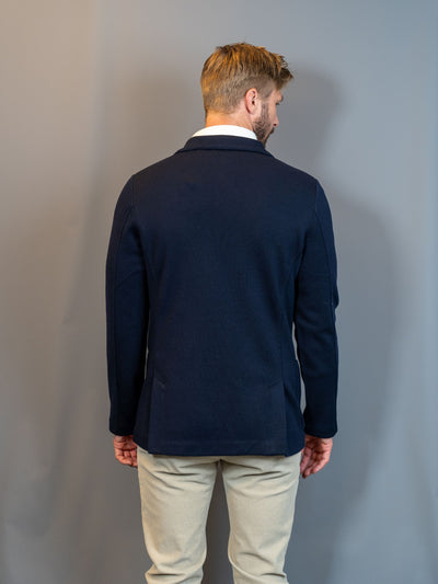 Rain Wool Blazer - Navy