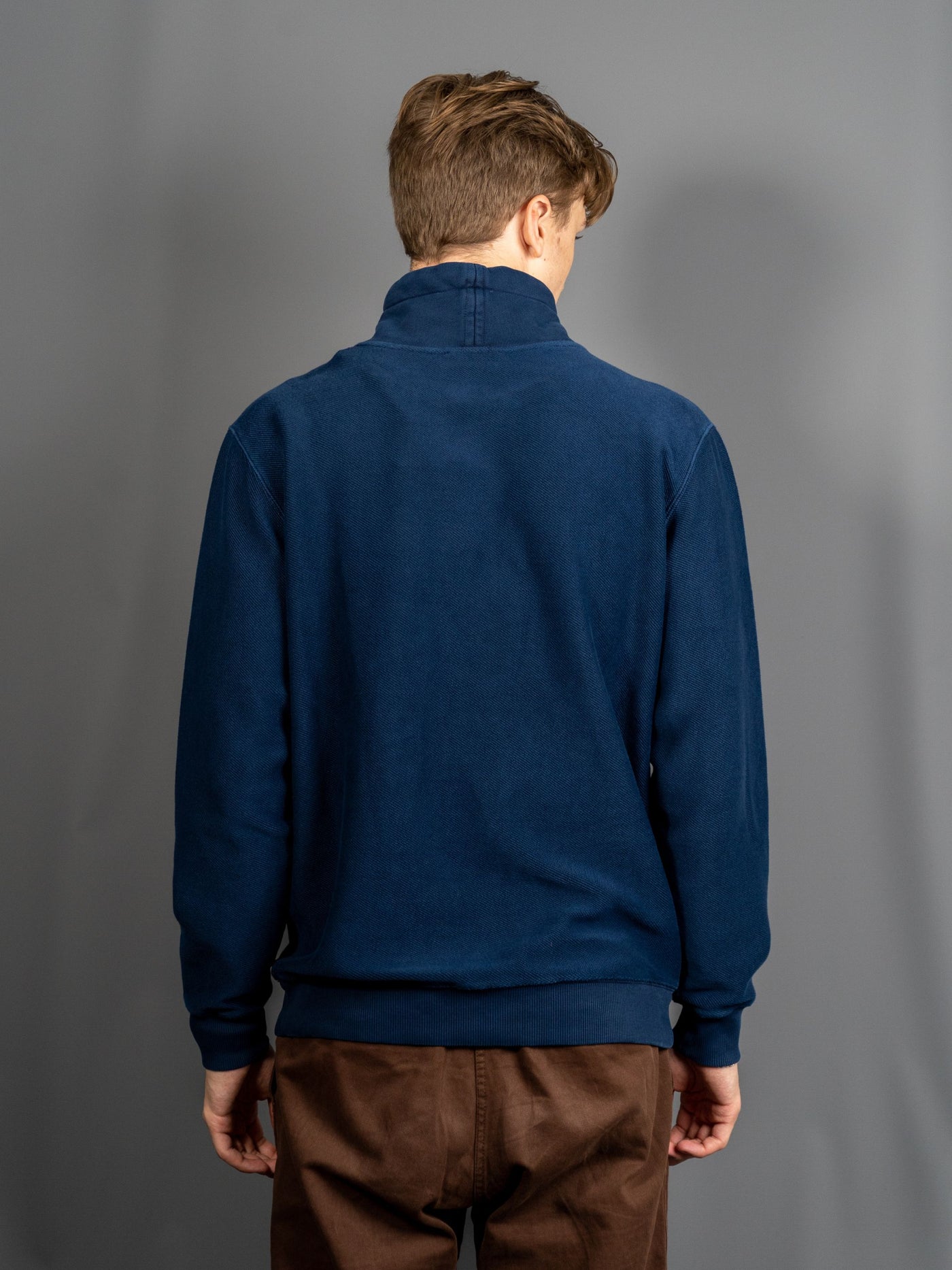 Felpa High Neck Sweat - Blå