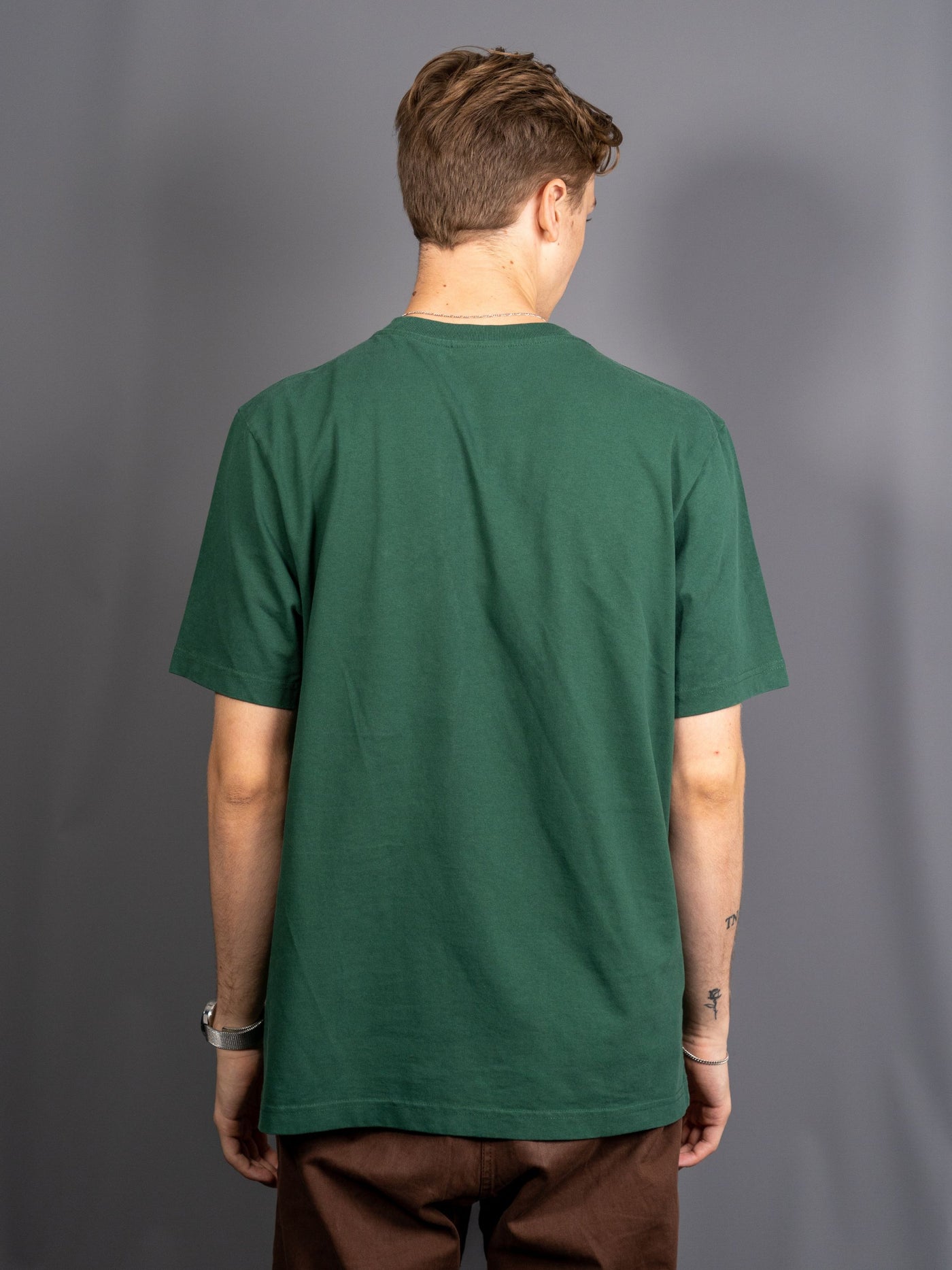 Tonal Fox Head Patch Comfort T-shirt - Grøn