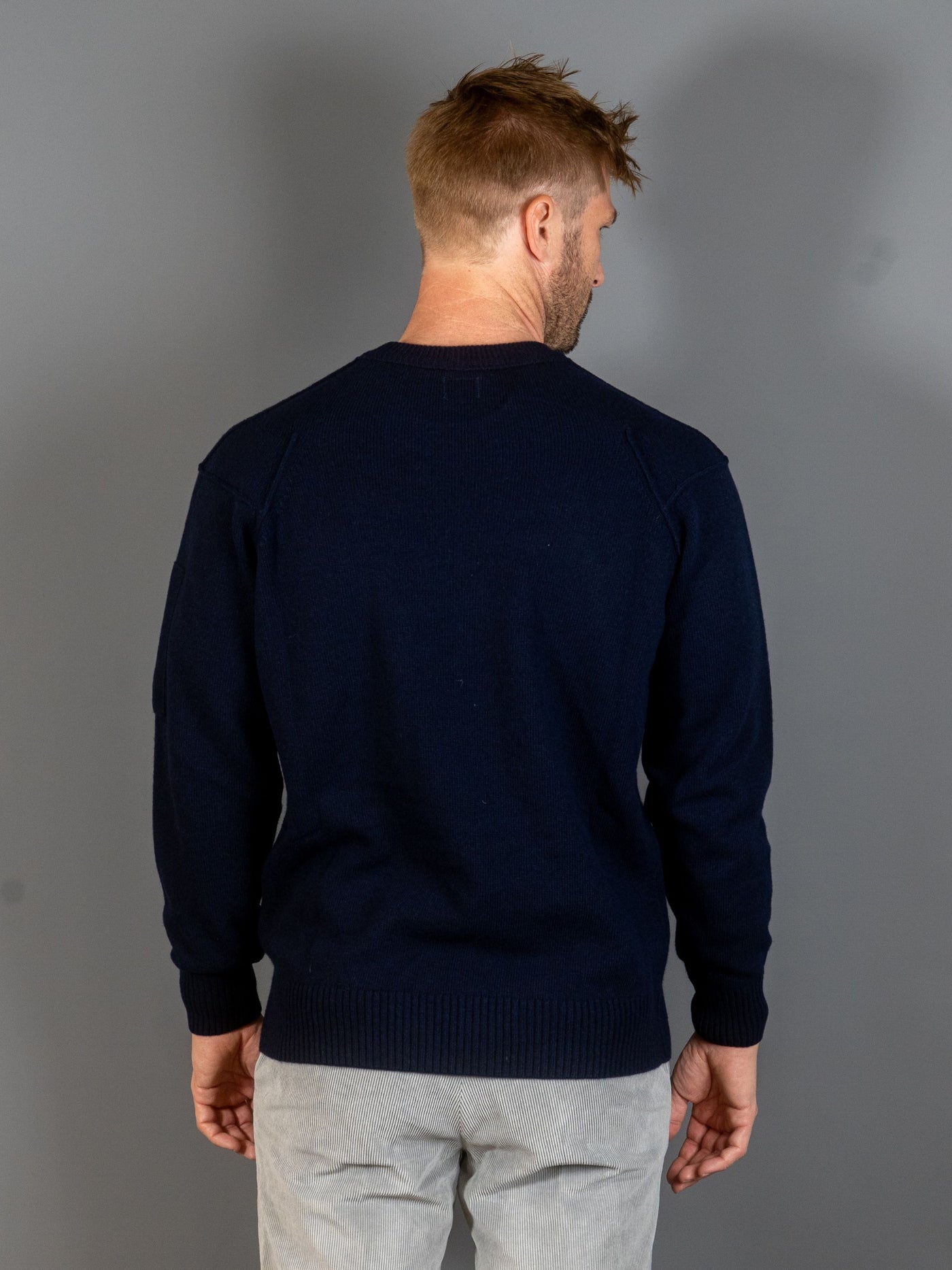 Knitwear Crewneck Lambswool GRS - Navy