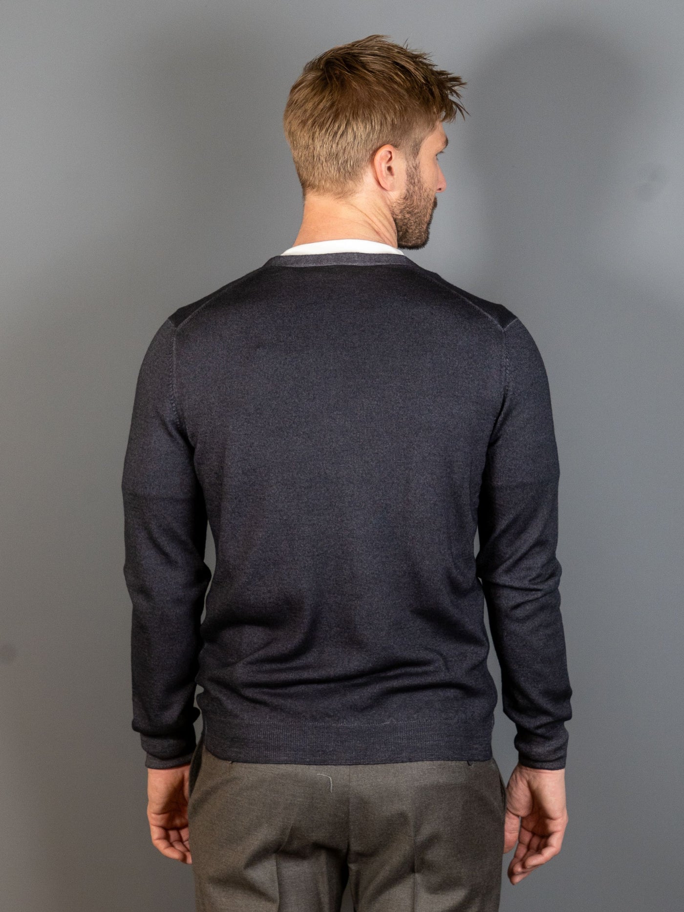 Vintage Wool Cardigan - Grå