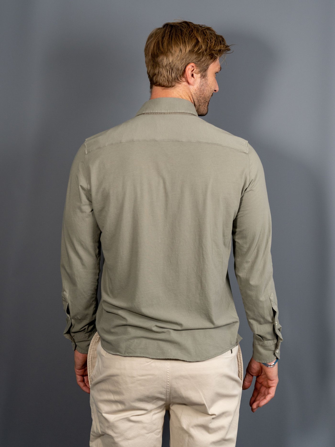 Jersey Luxury Shirt - Khaki