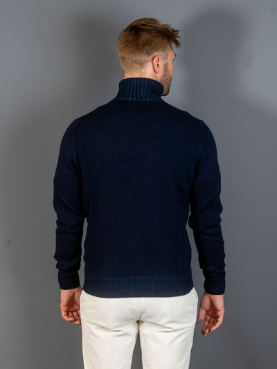 Turtleneck Wool Cashmere - Navy